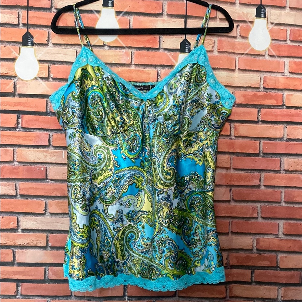 Plus Paisley Print Camisole Top